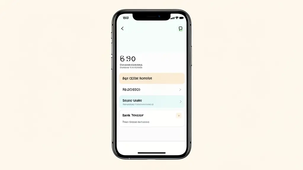 A close-up of a smartphone screen displaying a digital wallet confirmation and a bank transfer notification, editorial style, professional lighting
